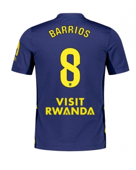 Atletico Madrid Pablo Barrios #8 Maglia Gara Trasferta Repliche 2025-26 Maniche Corte